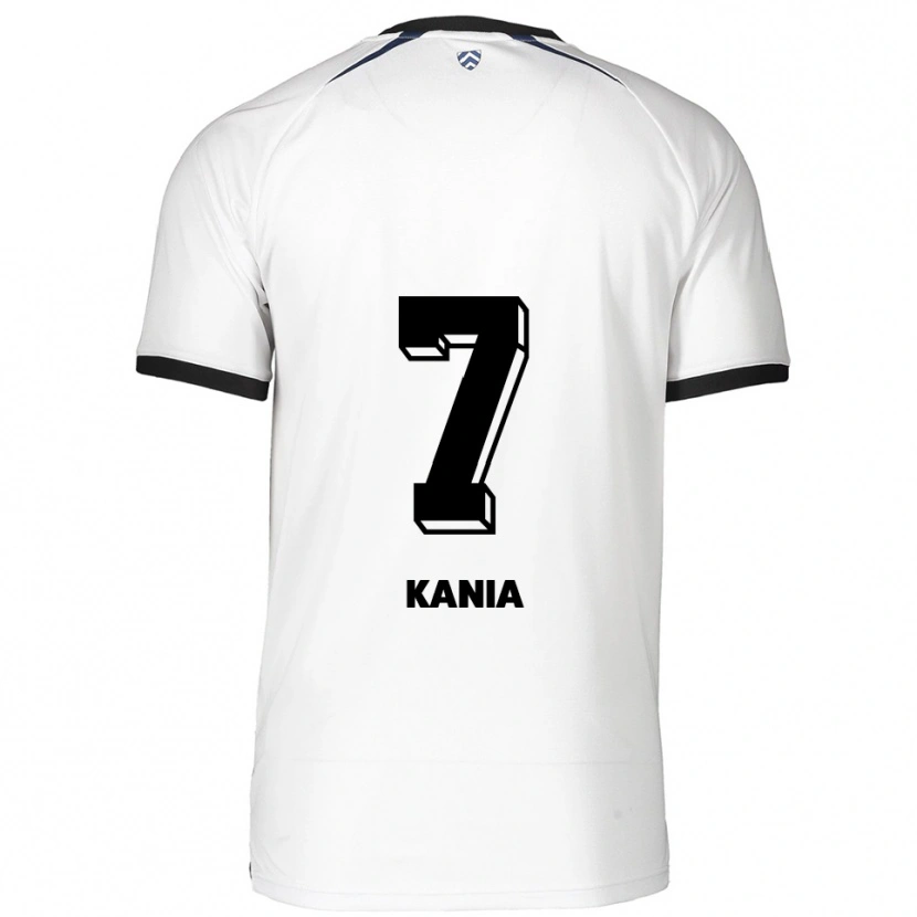 Danxen Män Julian Kania #7 Vit Svart Bortatröja Matchtröjor 2025/26 Tröjor T-Tröja