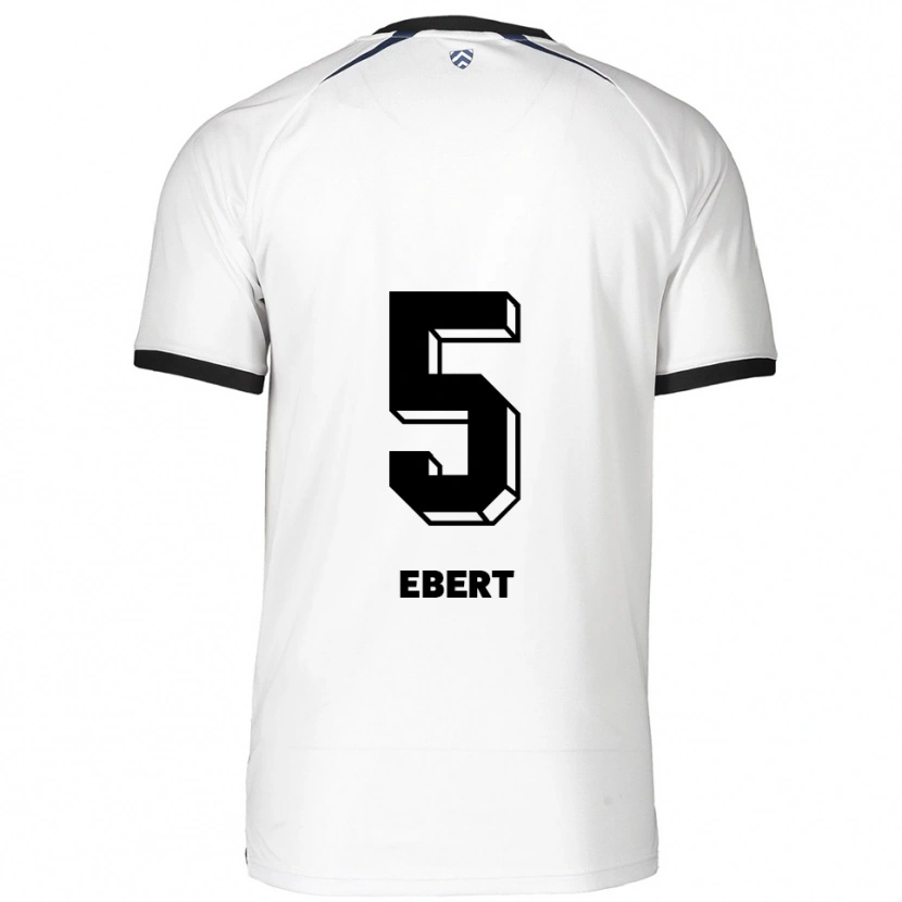 Danxen Män Phine Ebert #5 Vit Svart Bortatröja Matchtröjor 2025/26 Tröjor T-Tröja