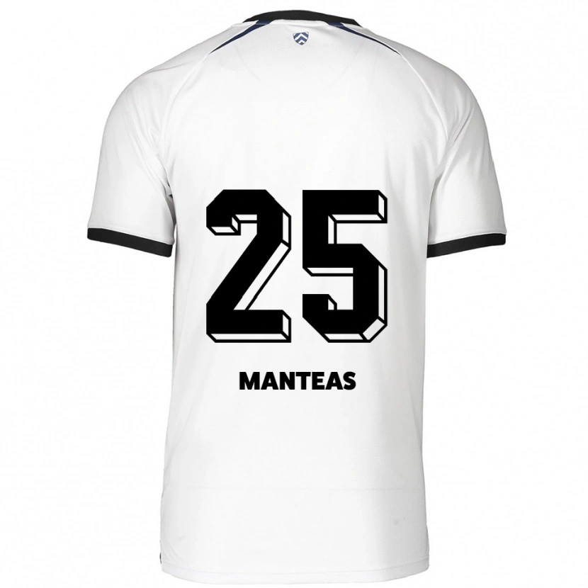 Danxen Män Jacqueline Manteas #25 Vit Svart Bortatröja Matchtröjor 2025/26 Tröjor T-Tröja