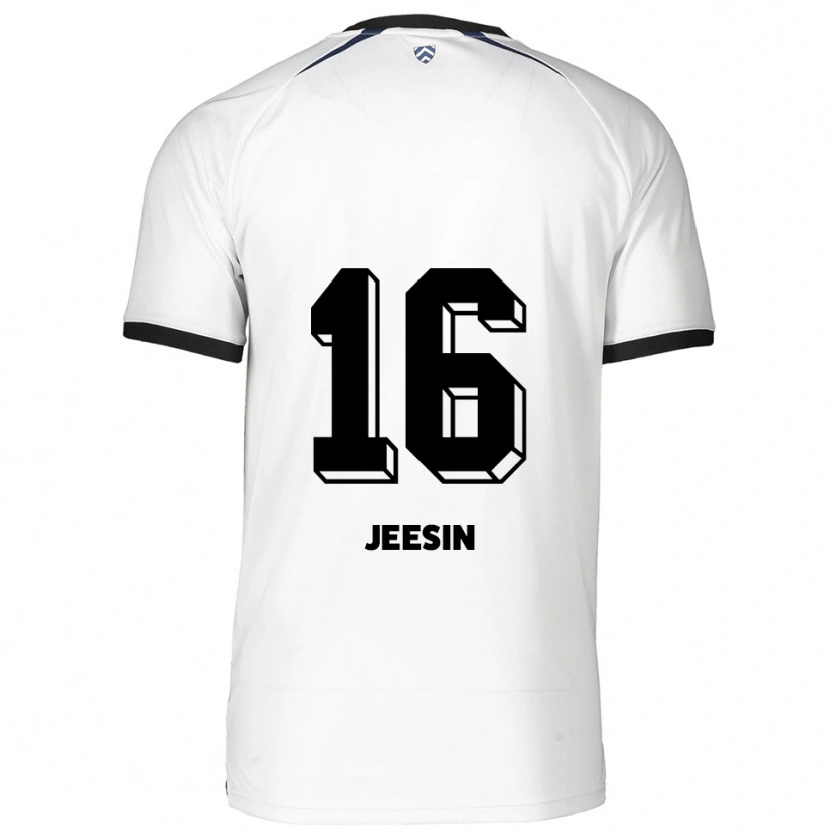 Danxen Män Jenath Jeesin #16 Vit Svart Bortatröja Matchtröjor 2025/26 Tröjor T-Tröja