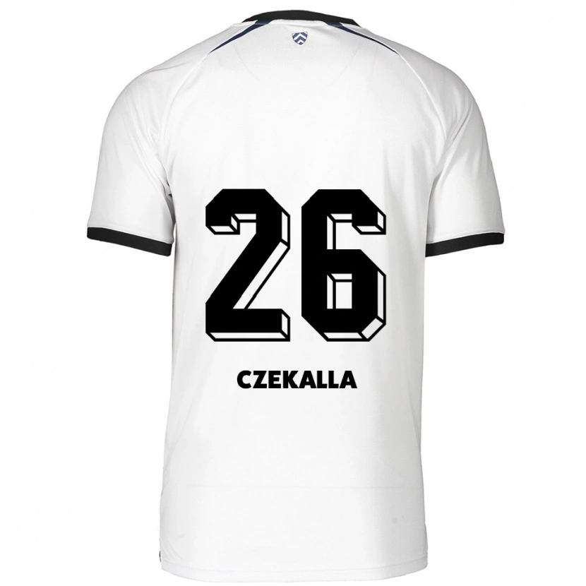 Danxen Män Anna Czekalla #26 Vit Svart Bortatröja Matchtröjor 2025/26 Tröjor T-Tröja