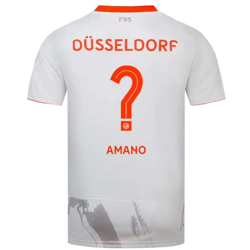 Danxen Män Misaki Amano #0 Vit Orange Bortatröja Matchtröjor 2025/26 Tröjor T-Tröja