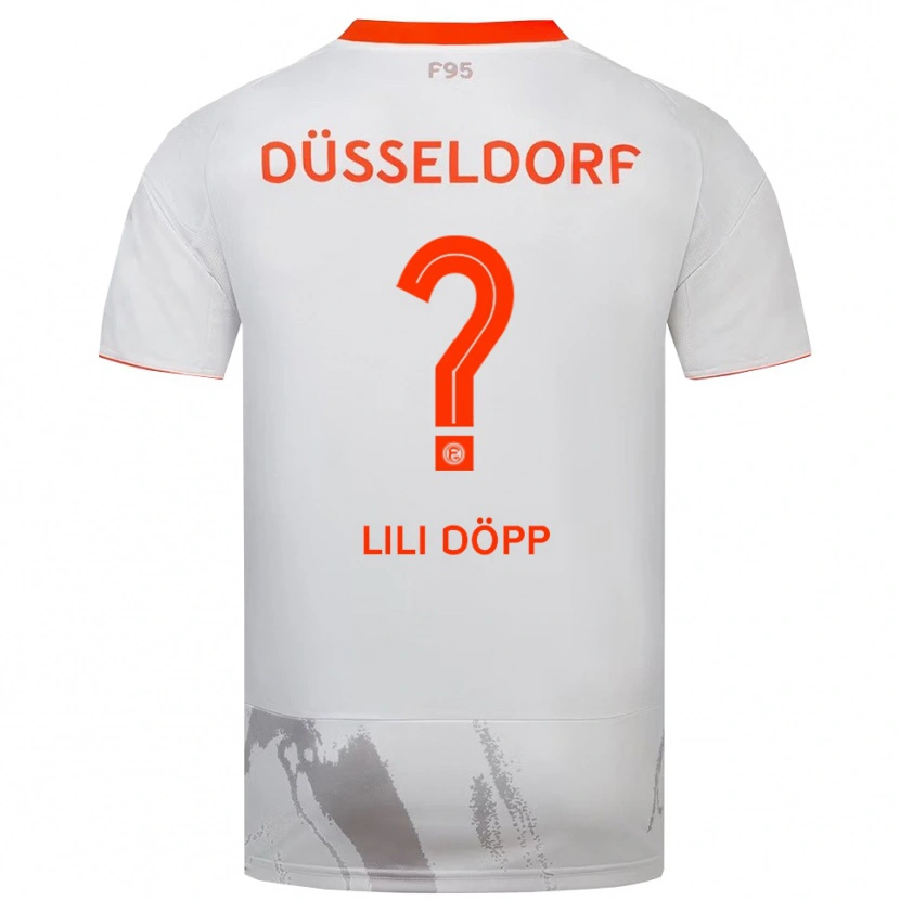 Danxen Män Franzisca Lili Döpp #0 Vit Orange Bortatröja Matchtröjor 2025/26 Tröjor T-Tröja