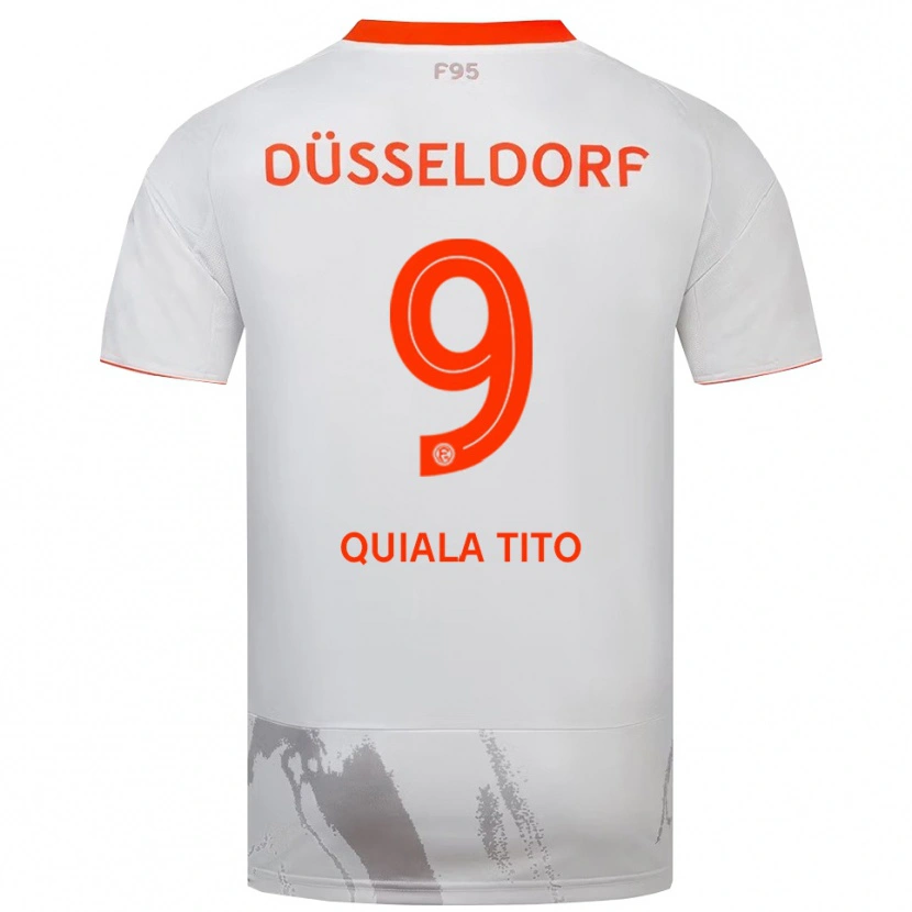Danxen Män Mechak Quiala Tito #9 Vit Orange Bortatröja Matchtröjor 2025/26 Tröjor T-Tröja