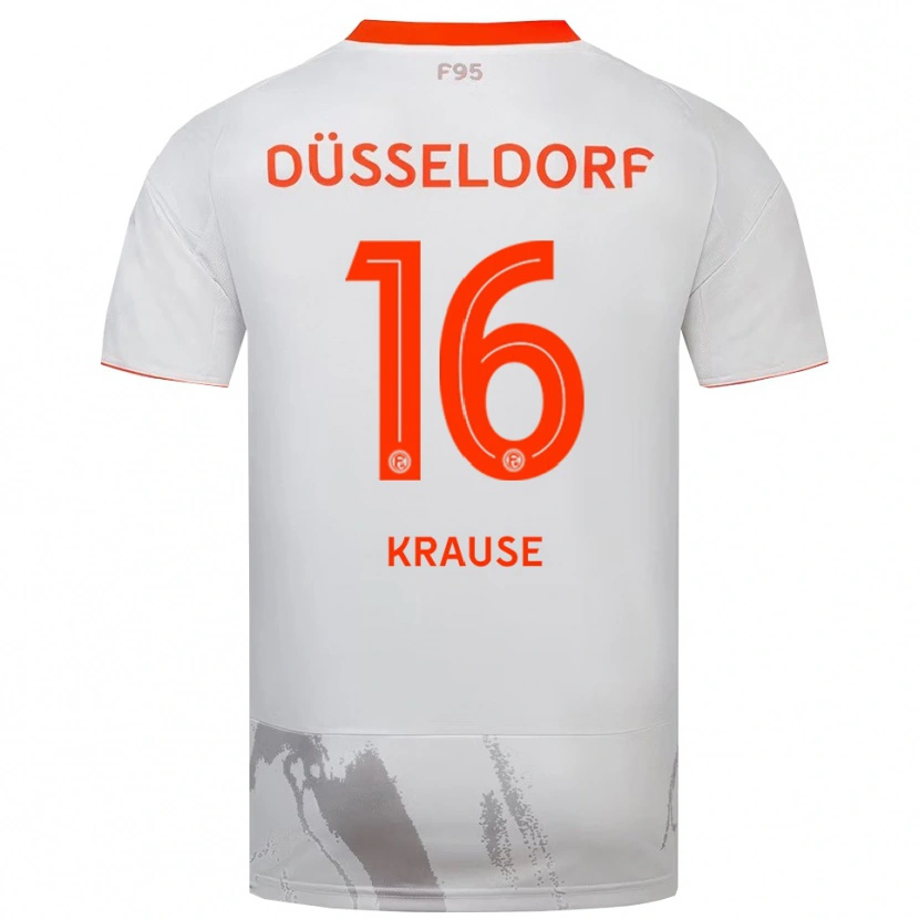 Danxen Män Arno Krause #16 Vit Orange Bortatröja Matchtröjor 2025/26 Tröjor T-Tröja