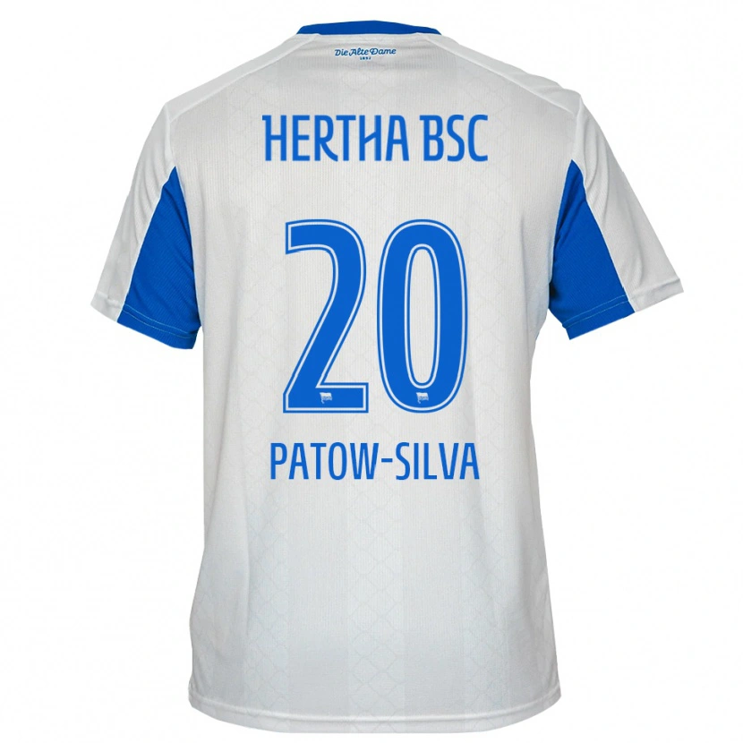 Danxen Män Oscar Patow-Silva #20 Vit Blå Bortatröja Matchtröjor 2025/26 Tröjor T-Tröja