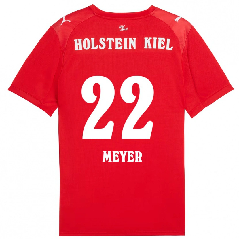 Danxen Män Mätthi Meyer #22 Röd Blå Bortatröja Matchtröjor 2025/26 Tröjor T-Tröja
