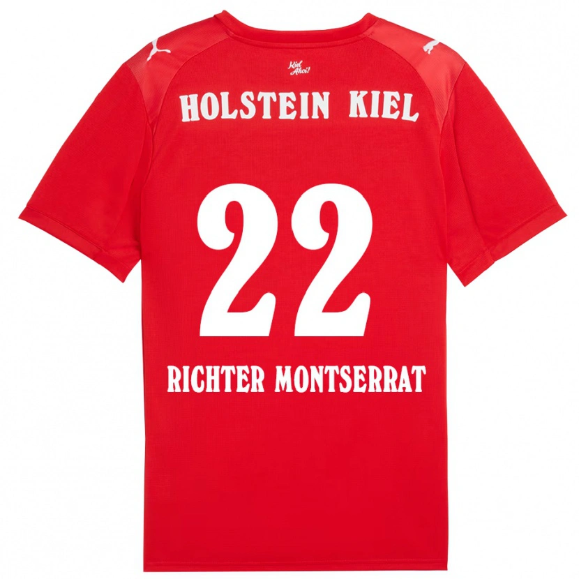 Danxen Män Mark Richter Montserrat #22 Röd Blå Bortatröja Matchtröjor 2025/26 Tröjor T-Tröja