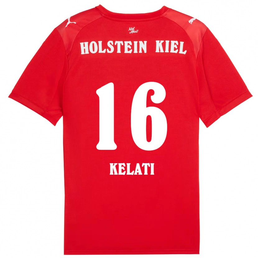 Danxen Män Andu Kelati #16 Röd Blå Bortatröja Matchtröjor 2025/26 Tröjor T-Tröja