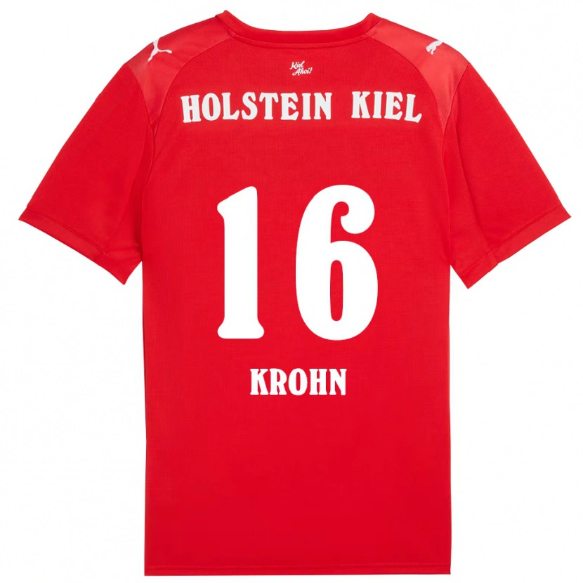 Danxen Män Sandra Krohn #16 Röd Blå Bortatröja Matchtröjor 2025/26 Tröjor T-Tröja