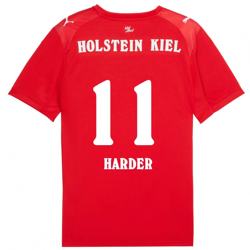 Danxen Män Paula Harder #11 Röd Blå Bortatröja Matchtröjor 2025/26 Tröjor T-Tröja