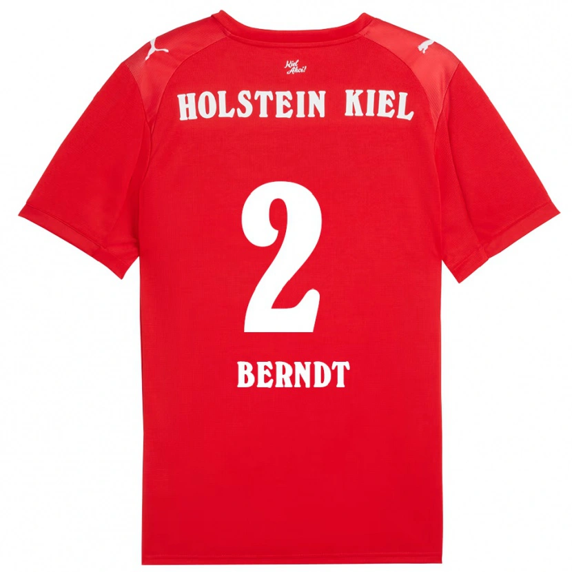 Danxen Män Delf Berndt #2 Röd Blå Bortatröja Matchtröjor 2025/26 Tröjor T-Tröja