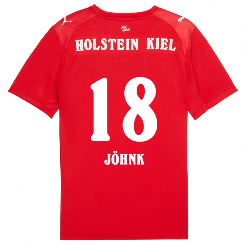 Danxen Män Emma Jöhnk #18 Röd Blå Bortatröja Matchtröjor 2025/26 Tröjor T-Tröja