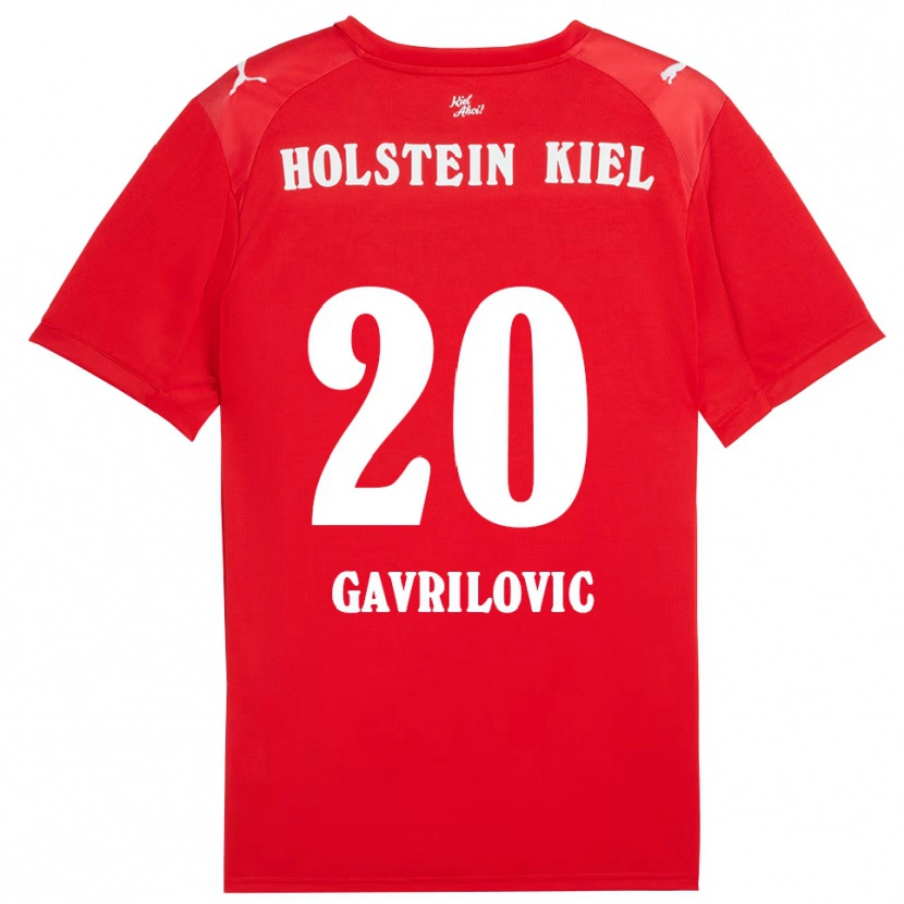 Danxen Män Helena Gavrilovic #20 Röd Blå Bortatröja Matchtröjor 2025/26 Tröjor T-Tröja