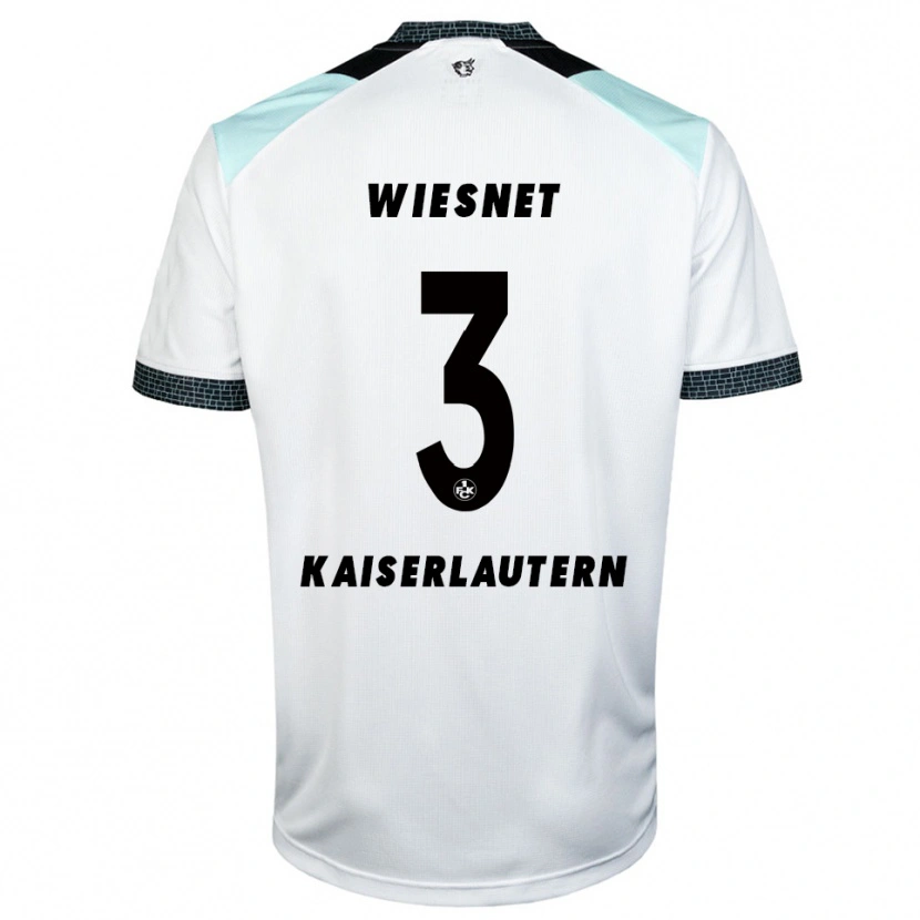 Danxen Män Melvin Wiesnet #3 Vit Svart Bortatröja Matchtröjor 2025/26 Tröjor T-Tröja