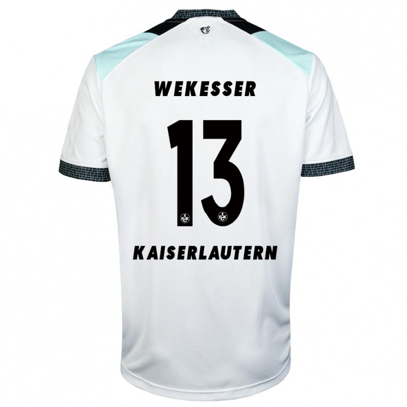 Danxen Män Erik Wekesser #13 Vit Svart Bortatröja Matchtröjor 2025/26 Tröjor T-Tröja