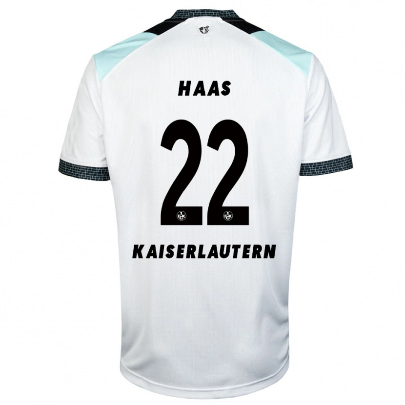 Danxen Män Mika Haas #22 Vit Svart Bortatröja Matchtröjor 2025/26 Tröjor T-Tröja