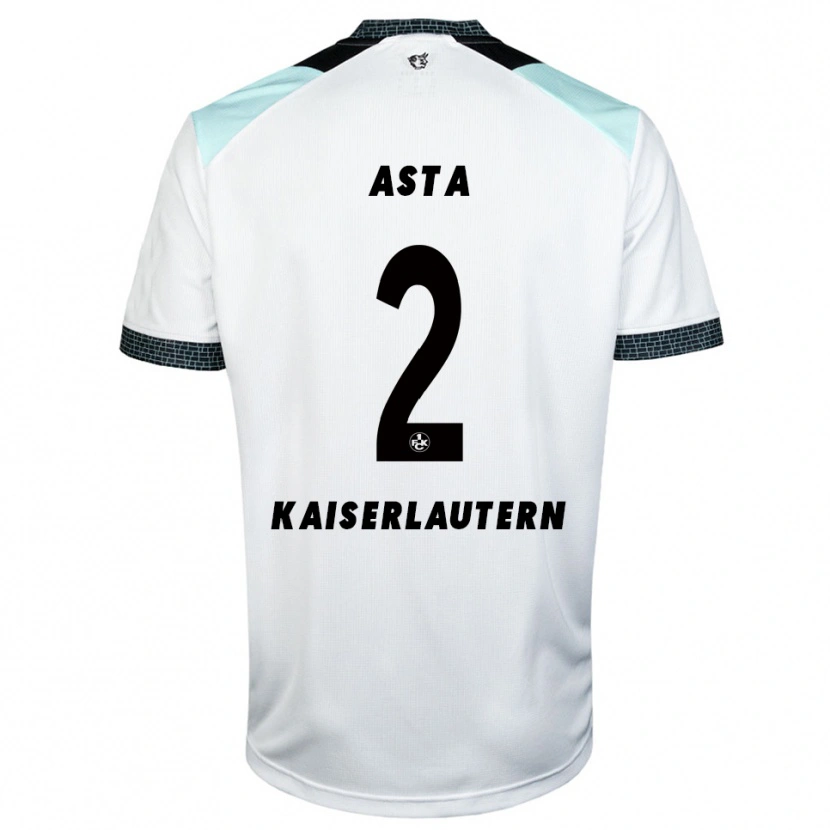 Danxen Män Simon Asta #2 Vit Svart Bortatröja Matchtröjor 2025/26 Tröjor T-Tröja