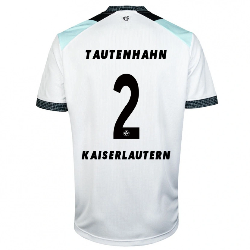 Danxen Män Linus Tautenhahn #2 Vit Svart Bortatröja Matchtröjor 2025/26 Tröjor T-Tröja