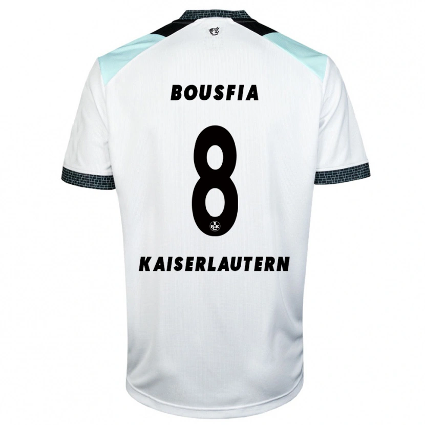 Danxen Män Sami Bousfia #8 Vit Svart Bortatröja Matchtröjor 2025/26 Tröjor T-Tröja