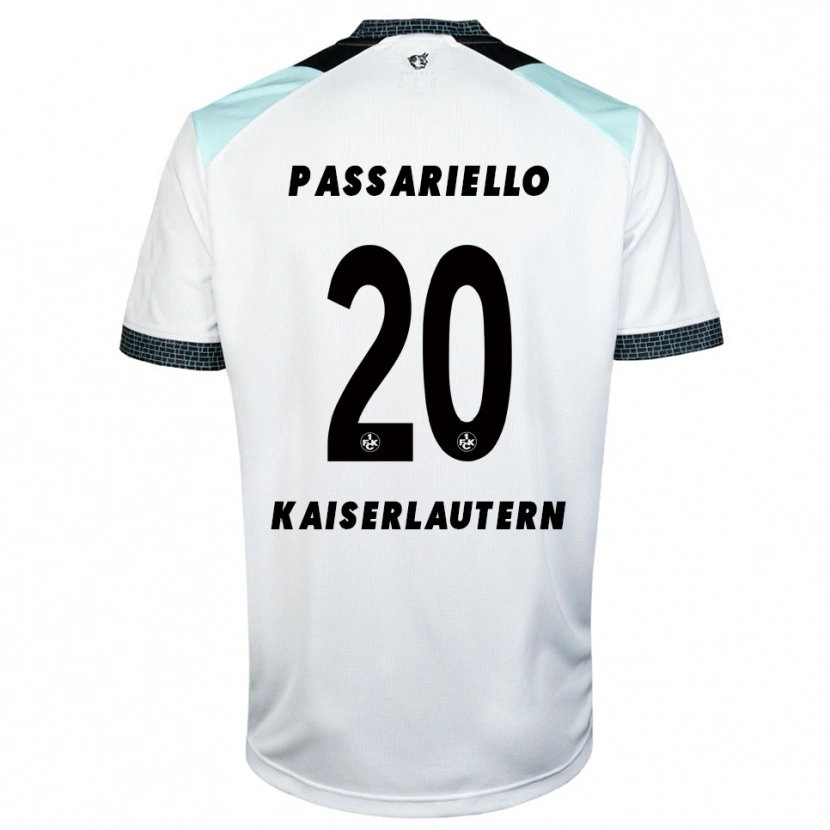 Danxen Män Federico Passariello #20 Vit Svart Bortatröja Matchtröjor 2025/26 Tröjor T-Tröja