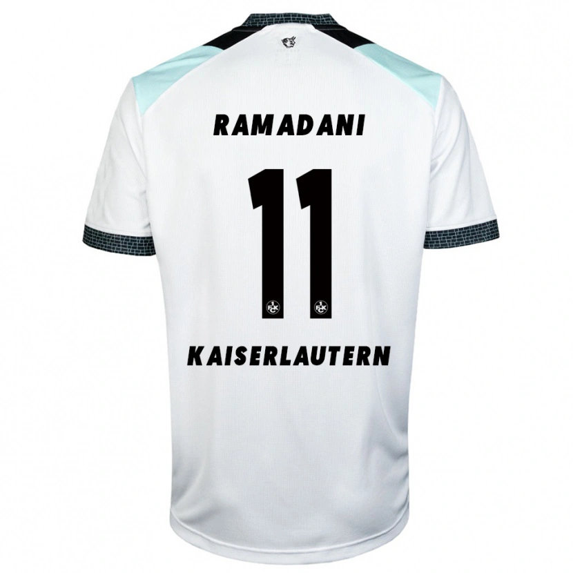 Danxen Män Kian Ramadani #11 Vit Svart Bortatröja Matchtröjor 2025/26 Tröjor T-Tröja