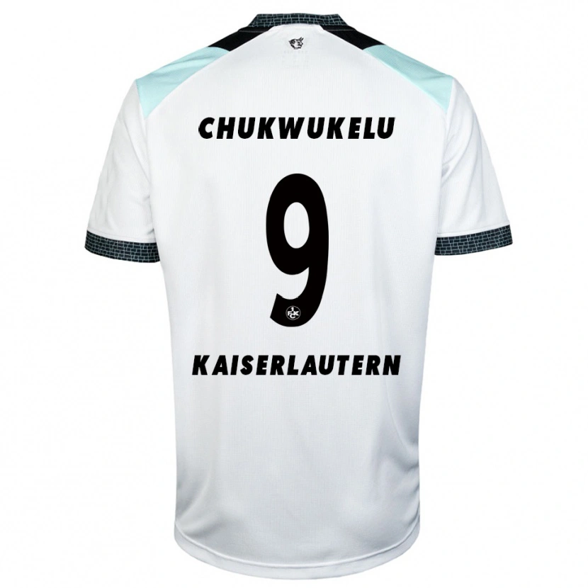 Danxen Män Chinedu Chukwukelu #9 Vit Svart Bortatröja Matchtröjor 2025/26 Tröjor T-Tröja