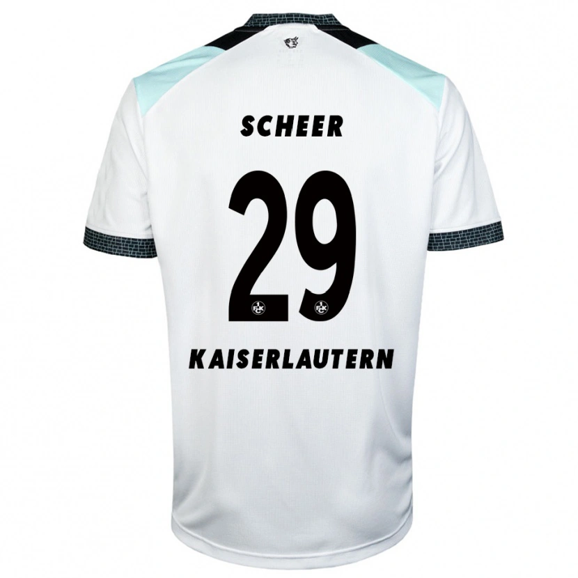 Danxen Män Kian Scheer #29 Vit Svart Bortatröja Matchtröjor 2025/26 Tröjor T-Tröja