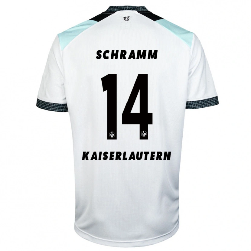 Danxen Män David Schramm #14 Vit Svart Bortatröja Matchtröjor 2025/26 Tröjor T-Tröja