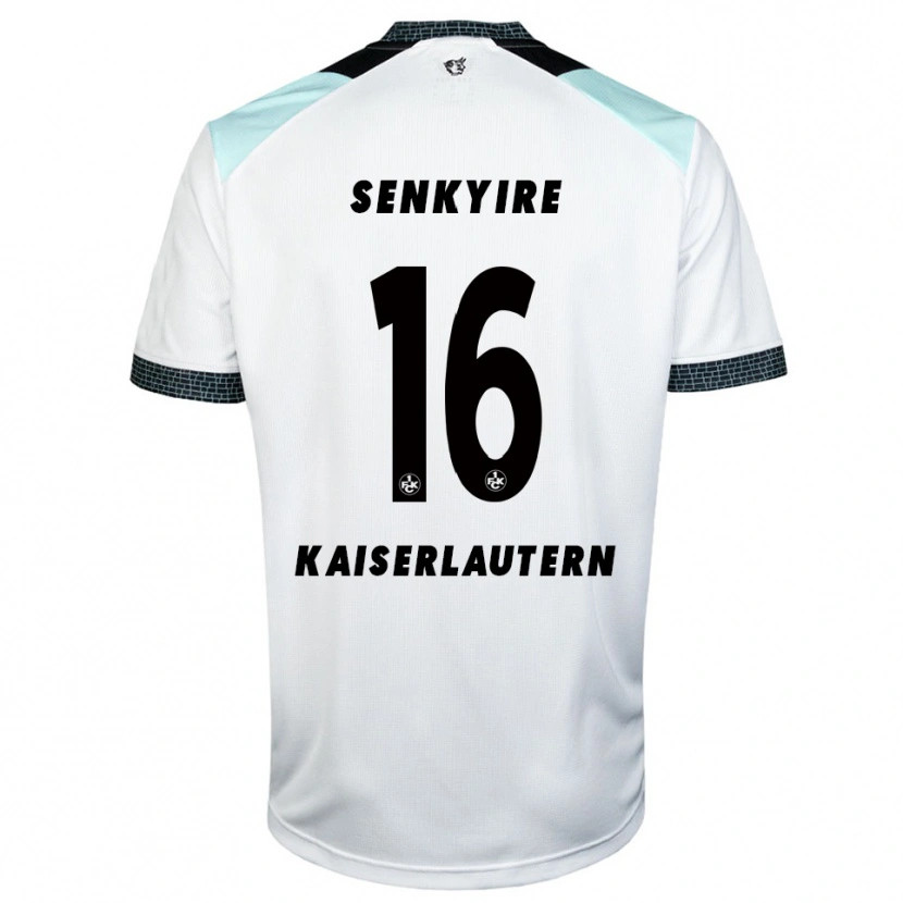 Danxen Män Benny Senkyire #16 Vit Svart Bortatröja Matchtröjor 2025/26 Tröjor T-Tröja