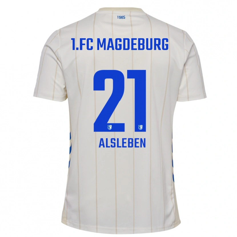 Danxen Män Tabea Alsleben #21 Vit Blå Bortatröja Matchtröjor 2025/26 Tröjor T-Tröja