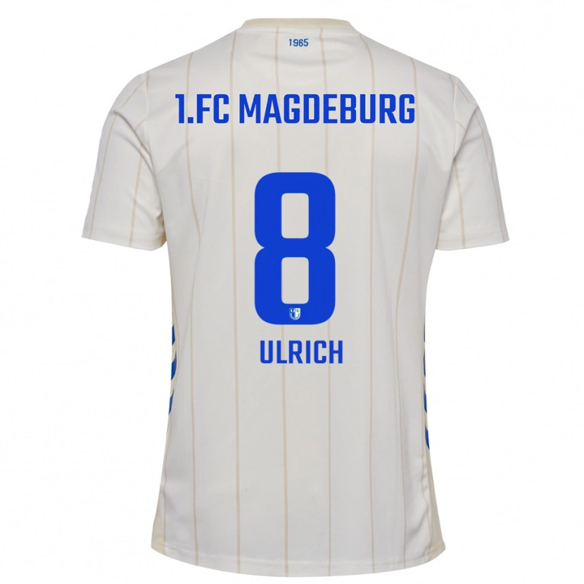 Danxen Män Laurin Ulrich #8 Vit Blå Bortatröja Matchtröjor 2025/26 Tröjor T-Tröja