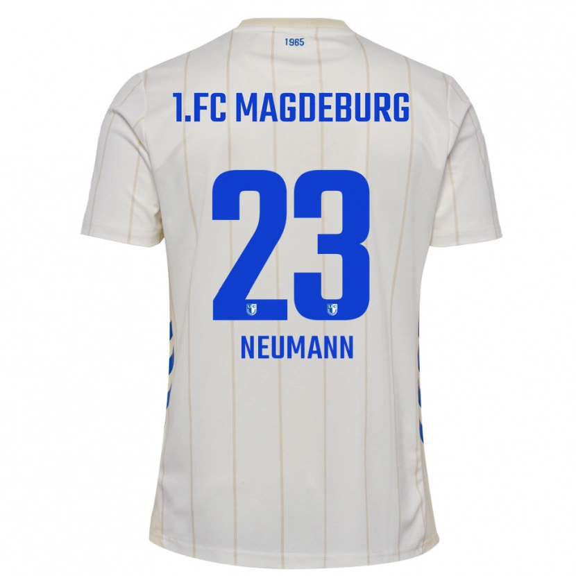 Danxen Män Annika Neumann #23 Vit Blå Bortatröja Matchtröjor 2025/26 Tröjor T-Tröja