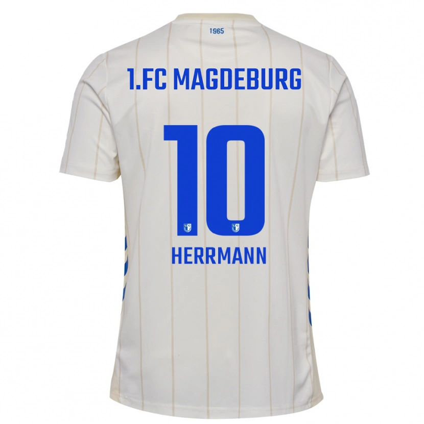 Danxen Män Milano Herrmann #10 Vit Blå Bortatröja Matchtröjor 2025/26 Tröjor T-Tröja