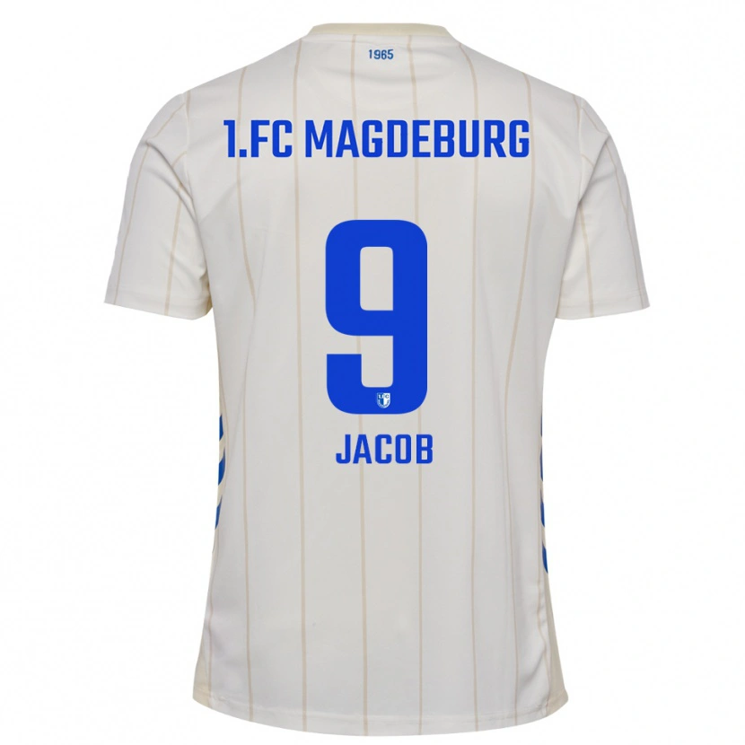 Danxen Män Tyler Jacob #9 Vit Blå Bortatröja Matchtröjor 2025/26 Tröjor T-Tröja