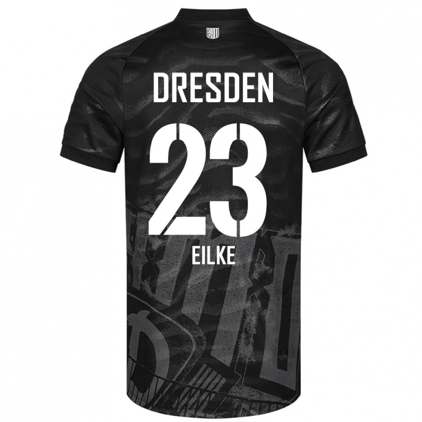 Danxen Män Lennox Eilke #23 Svart Grå Bortatröja Matchtröjor 2025/26 Tröjor T-Tröja