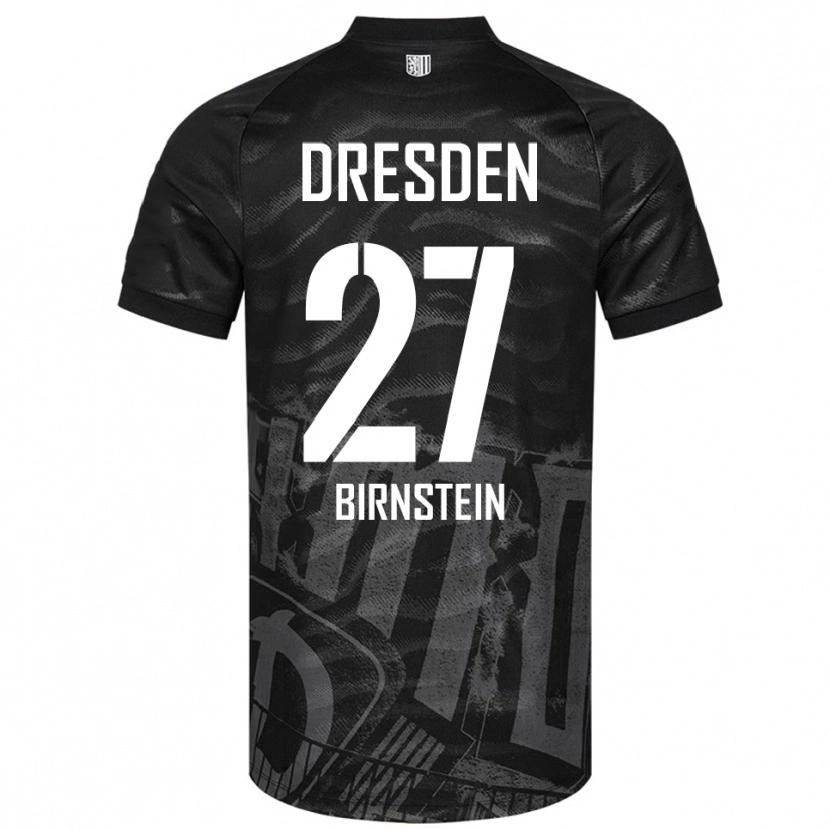 Danxen Män Nick Birnstein #27 Svart Grå Bortatröja Matchtröjor 2025/26 Tröjor T-Tröja