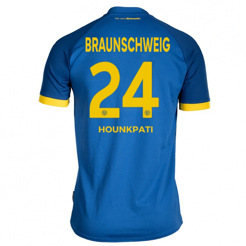 Danxen Män Marvin Hounkpati #24 Kungblå Gul Bortatröja Matchtröjor 2025/26 Tröjor T-Tröja