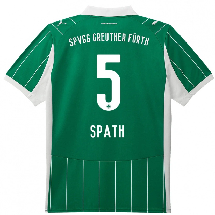 Danxen Män Dominik Spath #5 Grön Vit Bortatröja Matchtröjor 2025/26 Tröjor T-Tröja