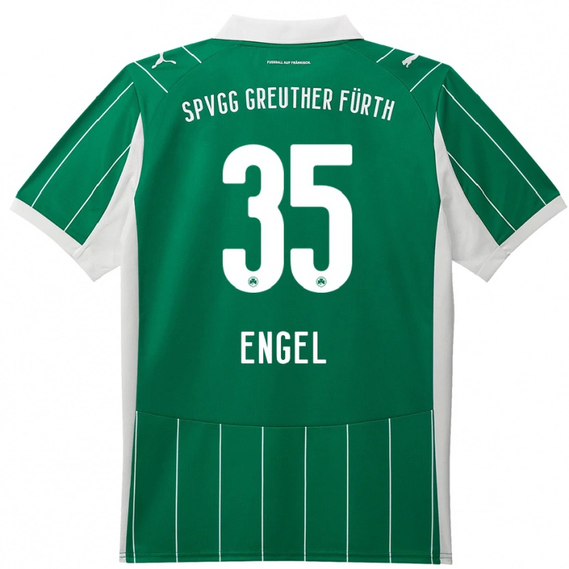 Danxen Män Jakob Engel #35 Grön Vit Bortatröja Matchtröjor 2025/26 Tröjor T-Tröja