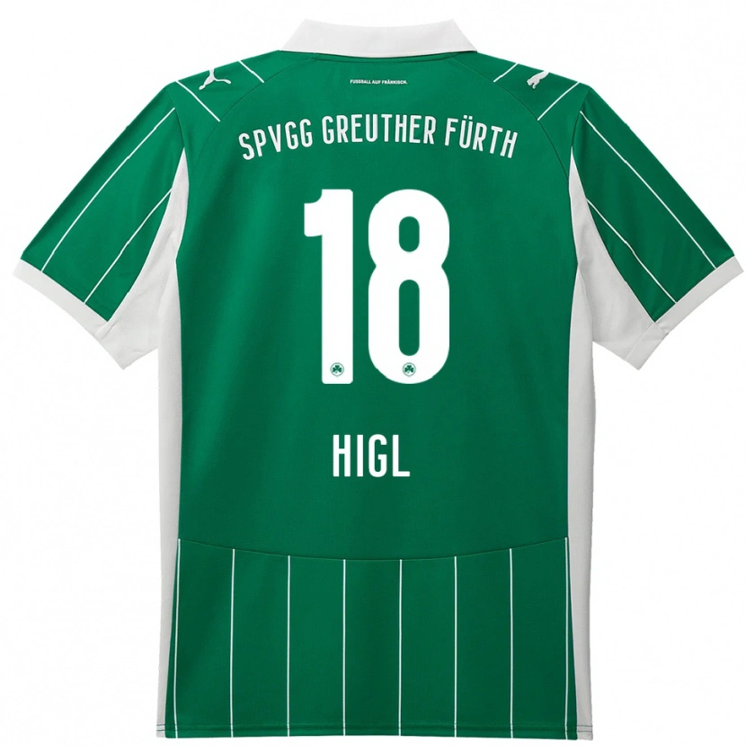 Danxen Män Felix Higl #18 Grön Vit Bortatröja Matchtröjor 2025/26 Tröjor T-Tröja
