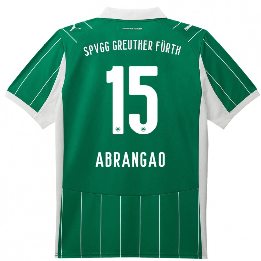 Danxen Män David Abrangao #15 Grön Vit Bortatröja Matchtröjor 2025/26 Tröjor T-Tröja