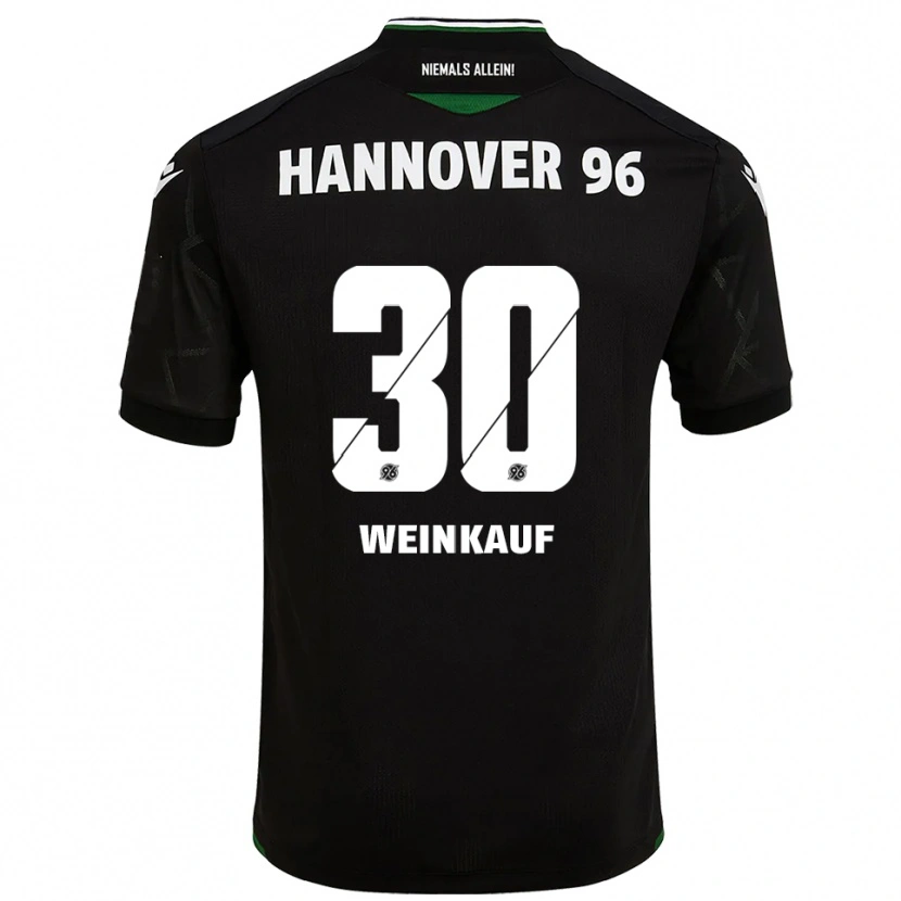 Danxen Män Leo Weinkauf #30 Svart Grön Bortatröja Matchtröjor 2025/26 Tröjor T-Tröja