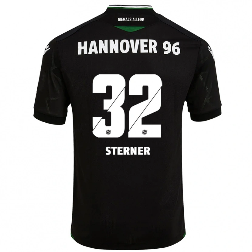 Danxen Män Jonas Sterner #32 Svart Grön Bortatröja Matchtröjor 2025/26 Tröjor T-Tröja