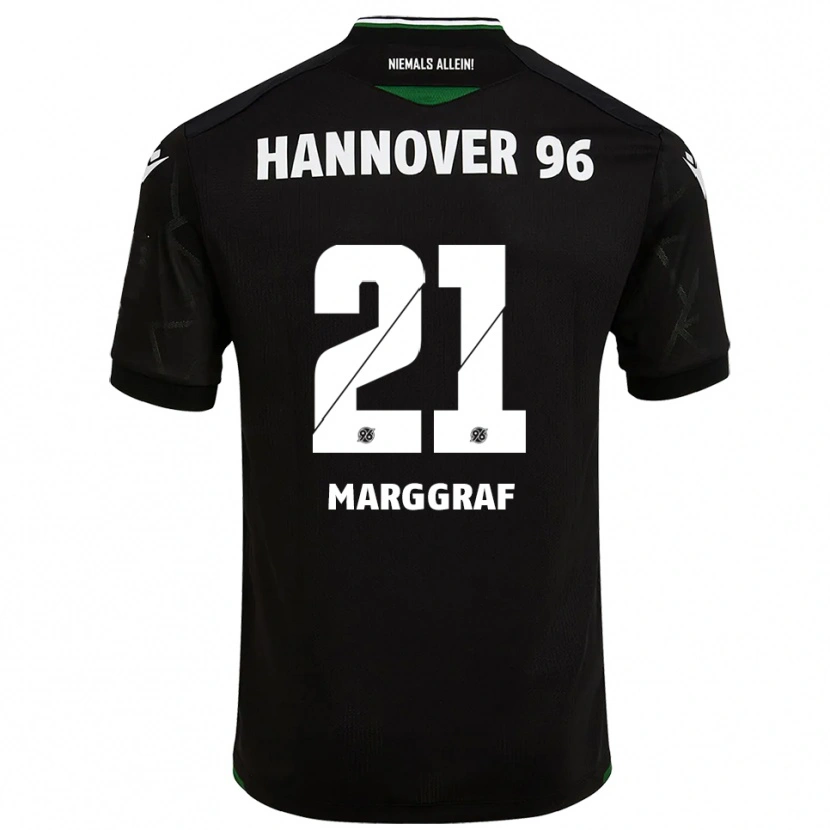 Danxen Män Luis Marggraf #21 Svart Grön Bortatröja Matchtröjor 2025/26 Tröjor T-Tröja