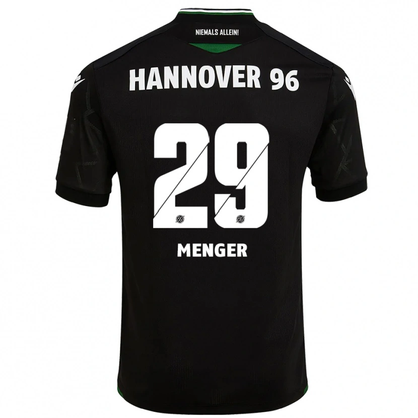 Danxen Män Jana Menger #29 Svart Grön Bortatröja Matchtröjor 2025/26 Tröjor T-Tröja