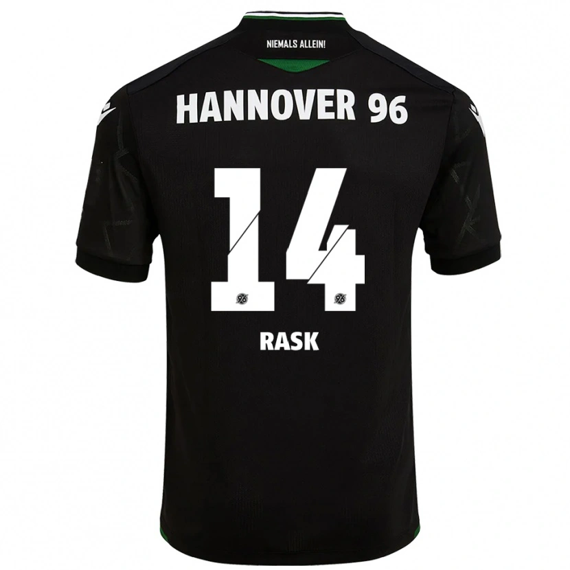 Danxen Män Peter Rask #14 Svart Grön Bortatröja Matchtröjor 2025/26 Tröjor T-Tröja