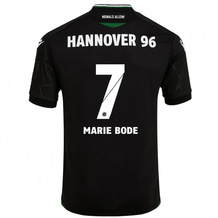 Danxen Män Bente Marie Bode #7 Svart Grön Bortatröja Matchtröjor 2025/26 Tröjor T-Tröja