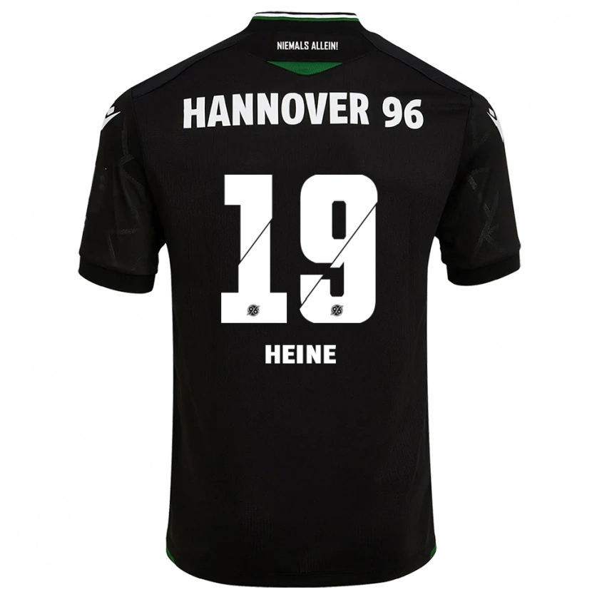 Danxen Män Enya Heine #19 Svart Grön Bortatröja Matchtröjor 2025/26 Tröjor T-Tröja