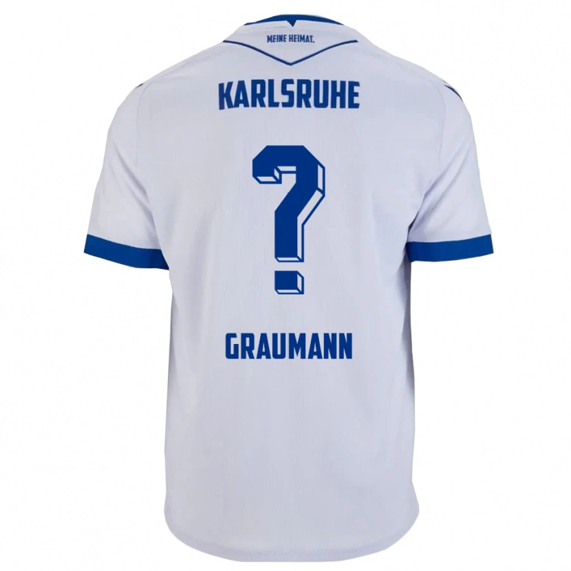 Danxen Män Lilly Graumann #0 Vit Blå Bortatröja Matchtröjor 2025/26 Tröjor T-Tröja